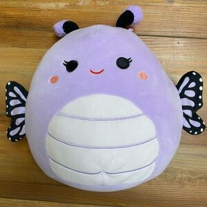 Bibiana the Butterfly Squishmallow Purple Soft Kids Stuffie EUC Play Room Plush